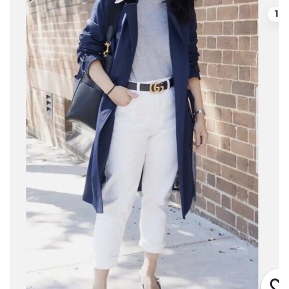 EVERLANE the curvy cheeky crop Jeans white High Rise 30x25 - Picture 1 of 7